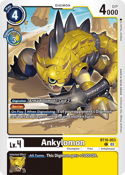Ankylomon, Beginning Observer · BT16-053
