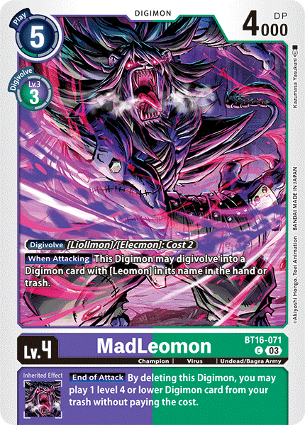MadLeomon, Beginning Observer · BT16-071