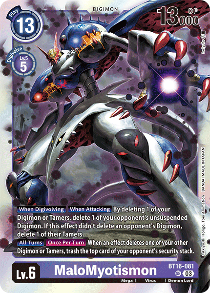 MaloMyotismon, Beginning Observer · BT16-081
