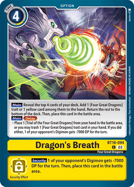 Dragon's Breath, Beginning Observer · BT16-094