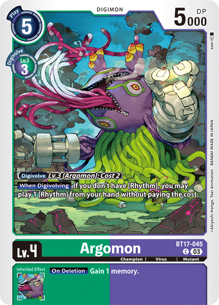 Argomon, Secret Crisis · BT17-045