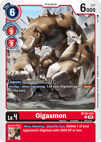 Gigasmon, Release Special Booster 2.0 · BT18-014