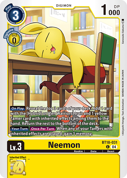 Neemon, Release Special Booster 2.0 · BT18-031