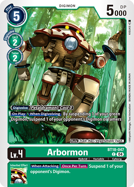 Arbormon, Release Special Booster 2.0 · BT18-047