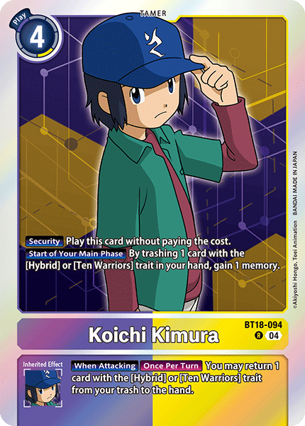 Koichi Kimura, Release Special Booster 2.0 · BT18-094