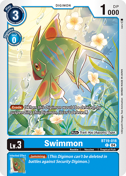 Swimmon, Release Special Booster 2.0 · BT19-018