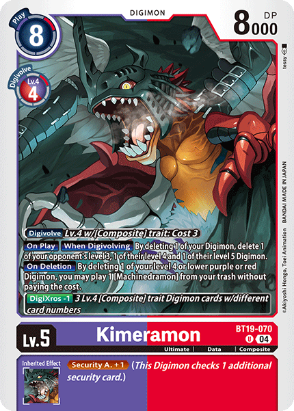 Kimeramon, Release Special Booster 2.0 · BT19-070