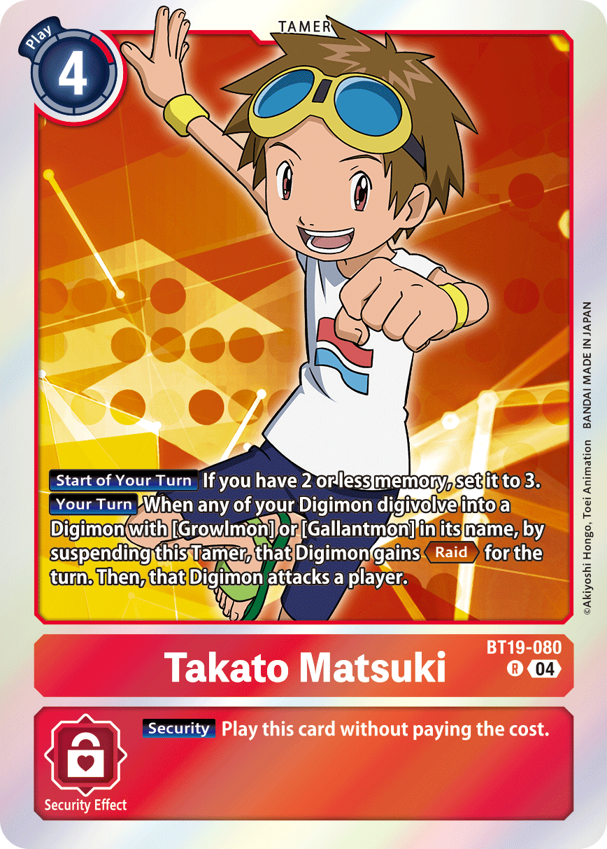 Takato Matsuki, Release Special Booster 2.5 · BT19-080