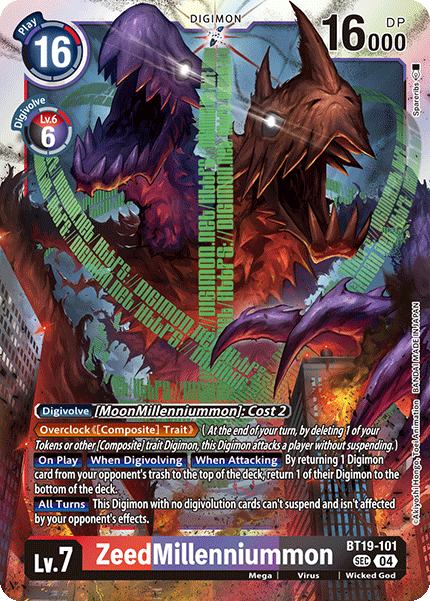 ZeedMillenniummon, Release Special Booster 2.0 · BT19-101