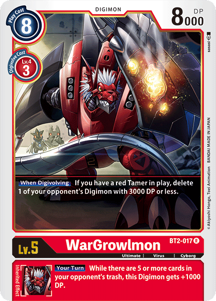WarGrowlmon, Release Special Booster 1.0 · BT2-017