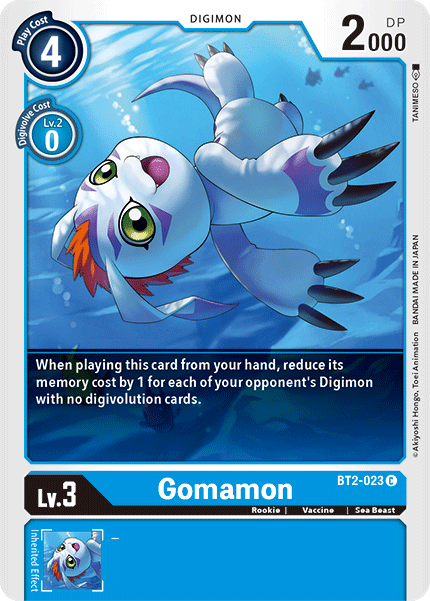 Gomamon, Release Special Booster 1.5 · BT2-023