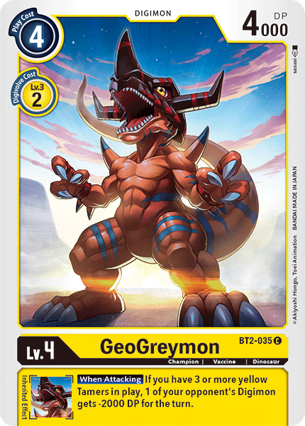 GeoGreymon, Release Special Booster 1.5 · BT2-035