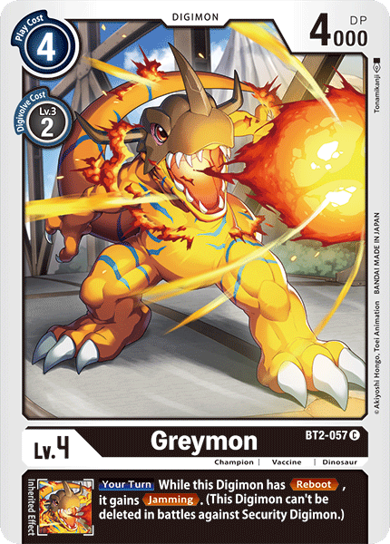 Greymon, Release Special Booster 1.0 · BT2-057