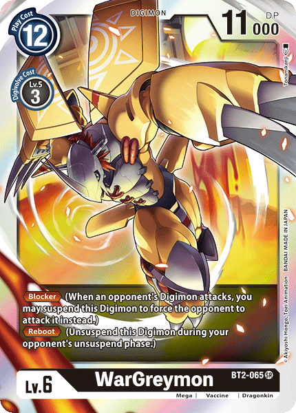 WarGreymon, Release Special Booster 1.0 · BT2-065