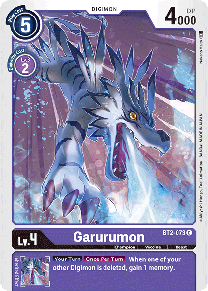 Garurumon, Release Special Booster 1.0 · BT2-073