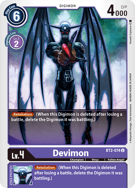 Devimon, Release Special Booster 1.0 · BT2-074