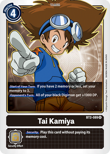 Tai Kamiya, Release Special Booster 1.0 · BT2-089