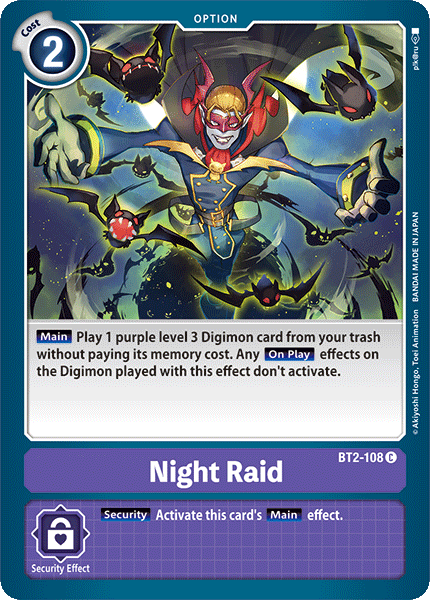 Night Raid, Starter Deck 10: Parallel World Tactician · BT2-108