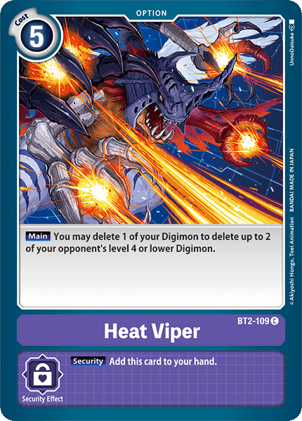 Heat Viper, Release Special Booster 1.0 · BT2-109