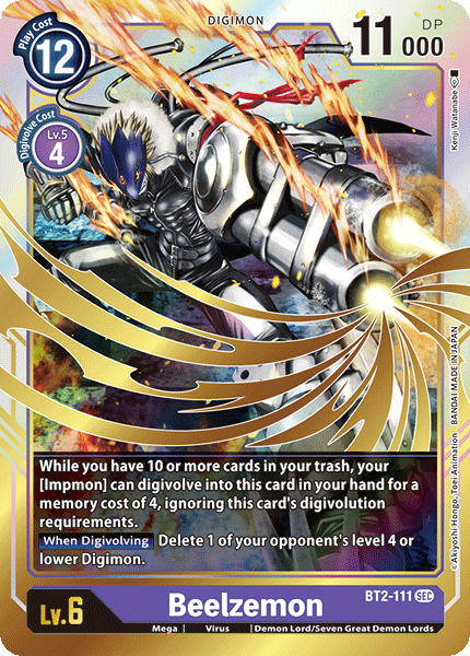 Beelzemon, Release Special Booster 1.0 · BT2-111