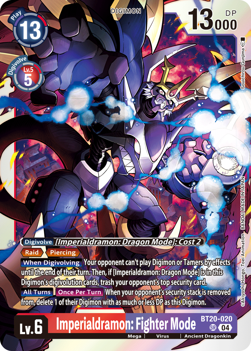 Imperialdramon: Fighter Mode, Release Special Booster 2.5 · BT20-020