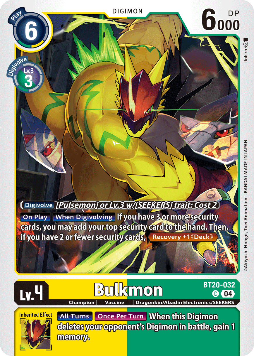Bulkmon, Release Special Booster 2.5 · BT20-032