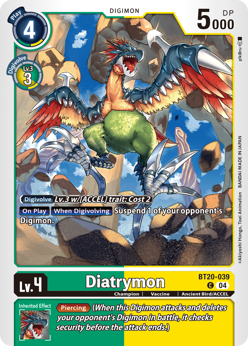 Diatrymon, Release Special Booster 2.5 · BT20-039