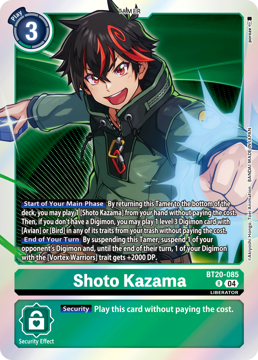Shoto Kazama, Release Special Booster 2.5 · BT20-085