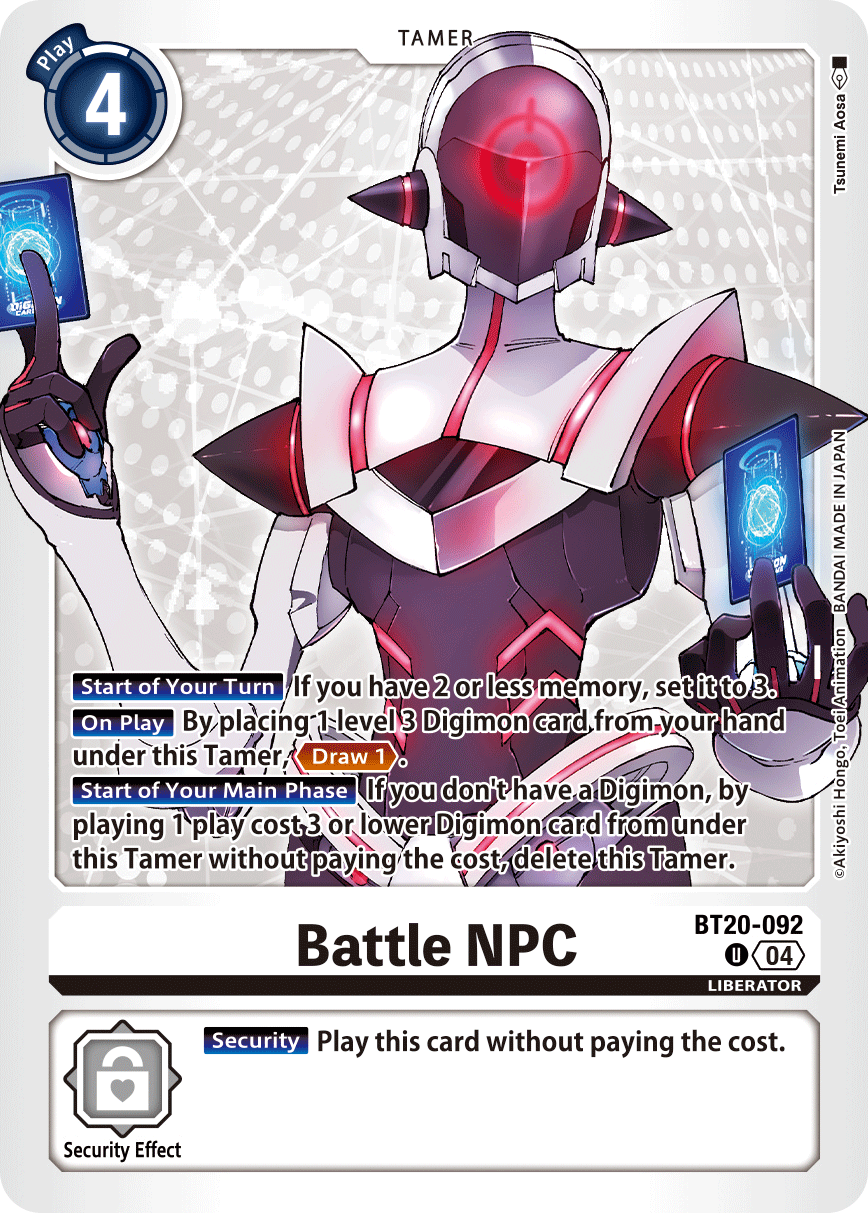 Battle NPC, Release Special Booster 2.5 Celebration Event Cards · BT20-092