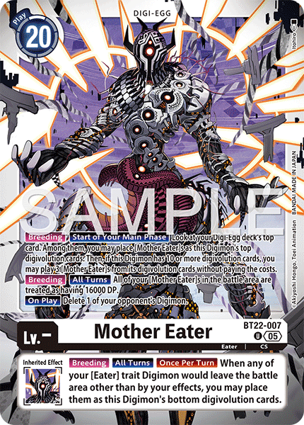 Mother Eater, Cyber Eden Release Event Cards · BT22-007