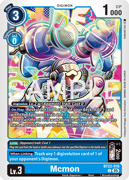 Mcmon, Cyber Eden · BT22-016