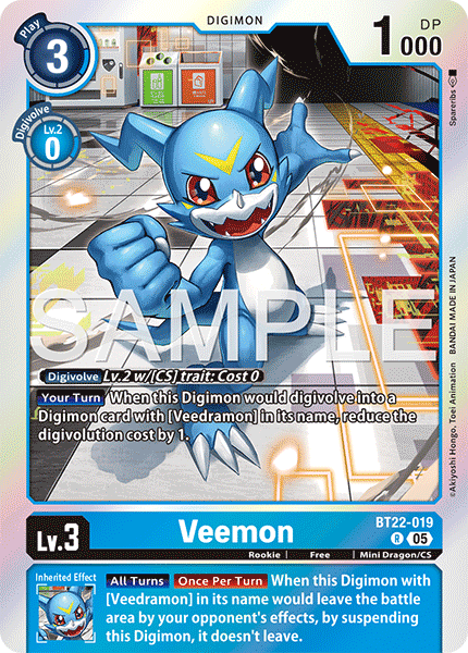 Veemon, Cyber Eden · BT22-019