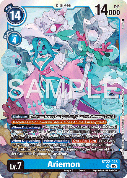 Ariemon, Cyber Eden · BT22-028
