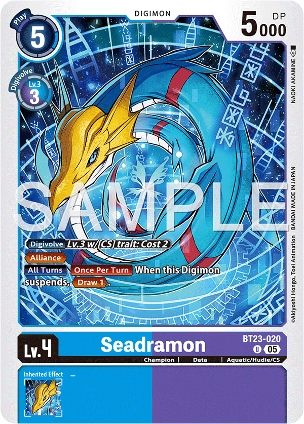 Seadramon, Hackers' Slumber · BT23-020