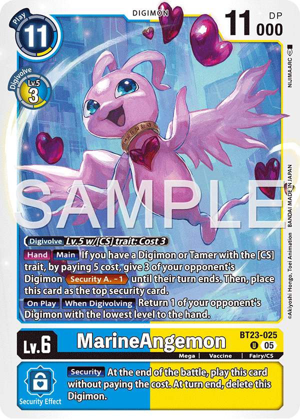 Marine Angemon, Hackers' Slumber · BT23-025