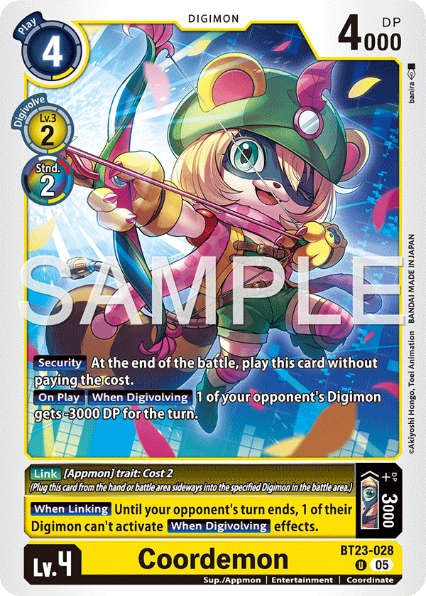 Coordemon, Hackers' Slumber Release Event Cards · BT23-028