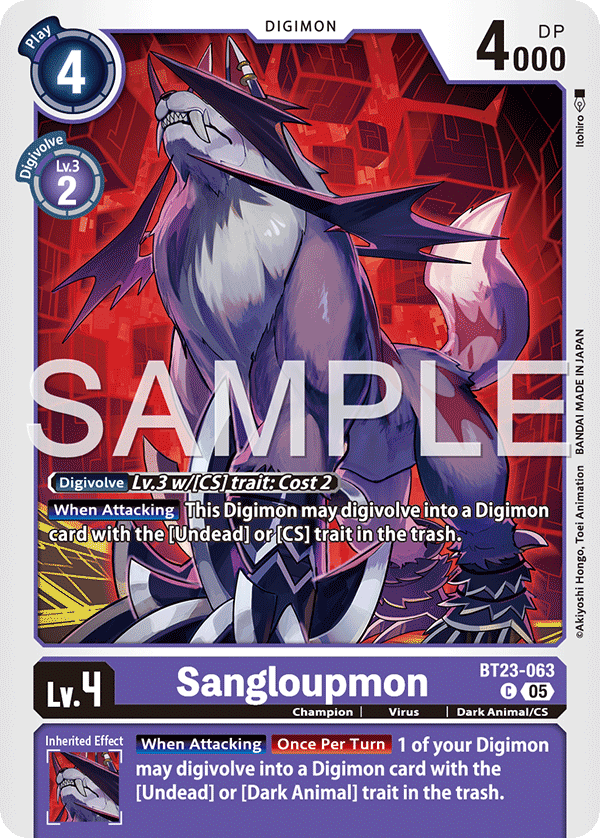 Sangloupmon, Hackers' Slumber · BT23-063