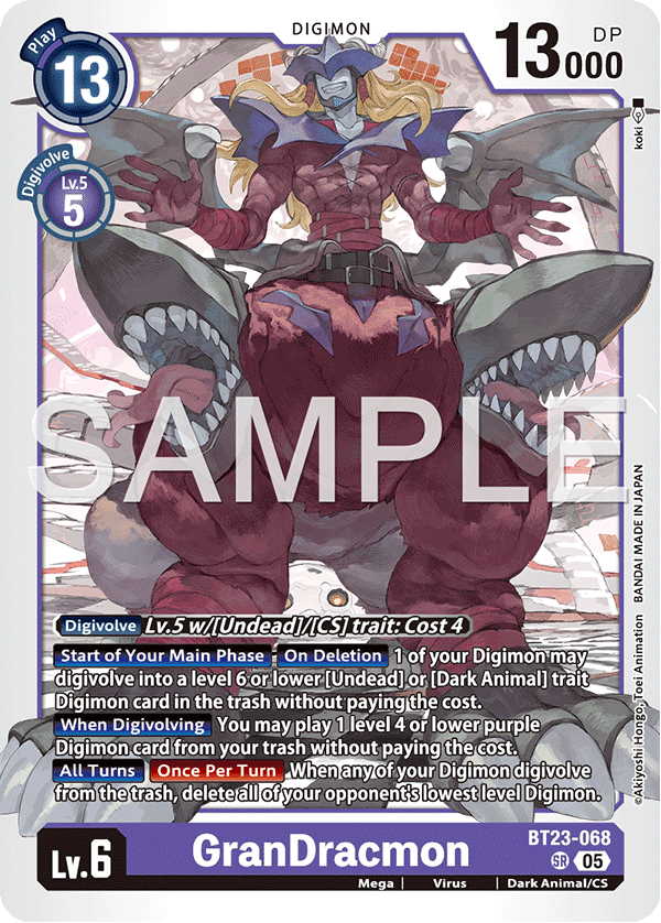 GranDracmon, Hackers' Slumber · BT23-068
