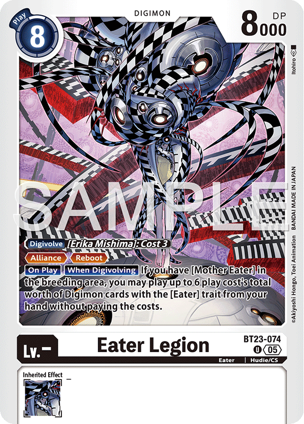 Eater Legion, Hackers' Slumber Release Event Cards · BT23-074