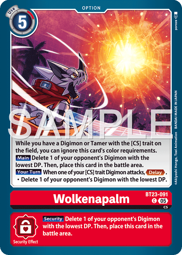 Wolkenapalm, Hackers' Slumber · BT23-091