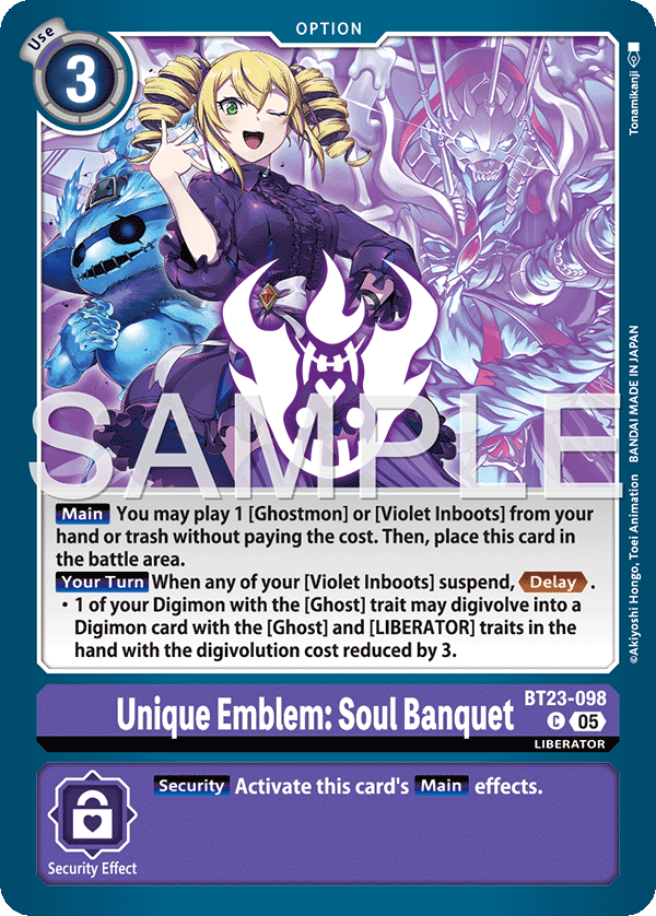 Unique Emblem: Soul Banquet, Hackers' Slumber · BT23-098