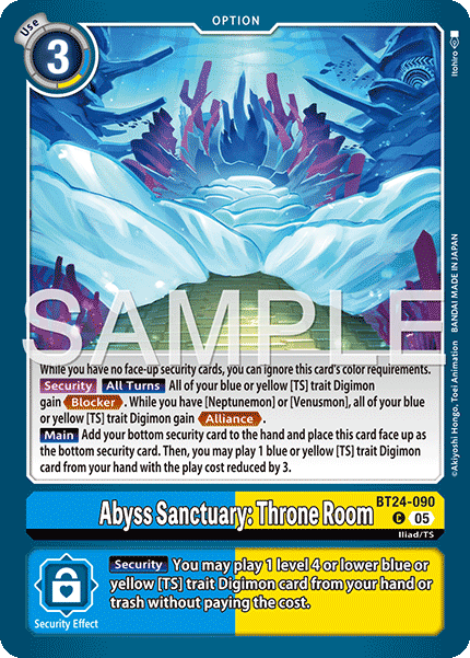 Abyss Sanctuary: Throne Room, Time Stranger · BT24-090