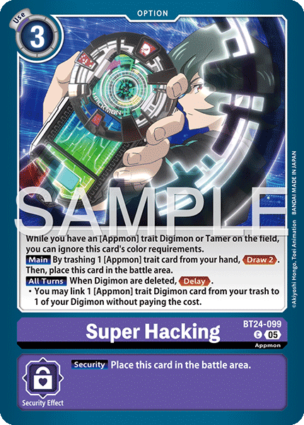 Super Hacking, Time Stranger · BT24-099