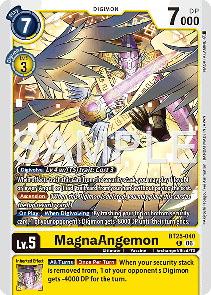 MagnaAngemon, Dual Revolution Release Event Cards · BT25-040