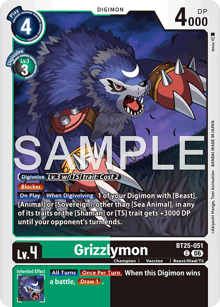 Grizzlymon, Dual Revolution · BT25-051