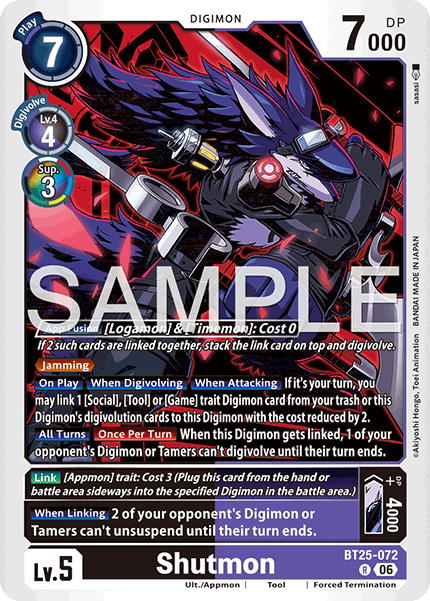Shutmon, Dual Revolution Release Event Cards · BT25-072