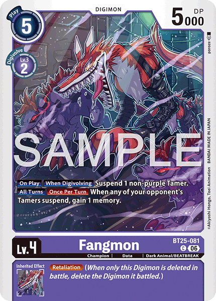 Fangmon, Dual Revolution · BT25-081