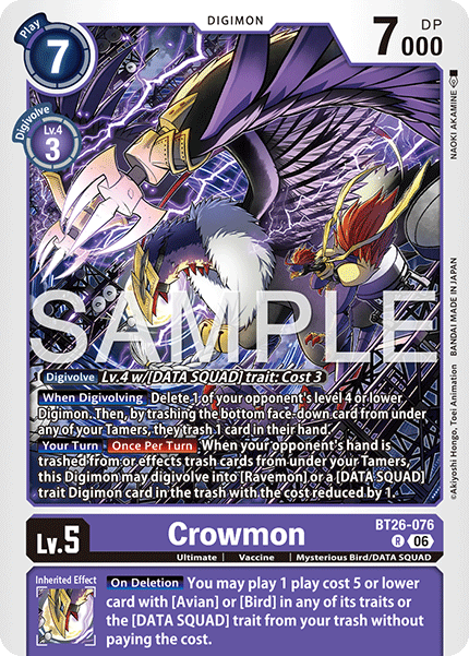 Crowmon, Timeless Bonds · BT26-076