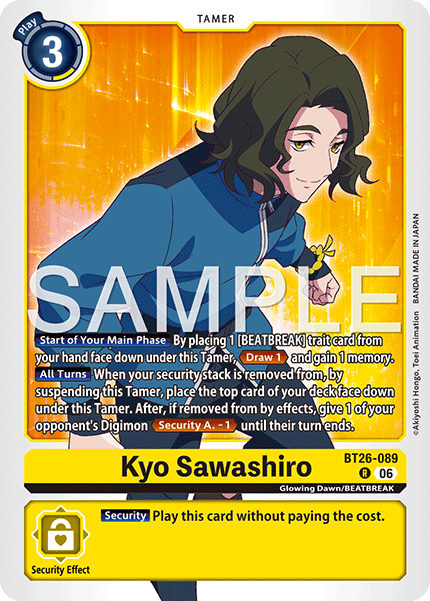Kyo Sawashiro, Timeless Bonds · BT26-089