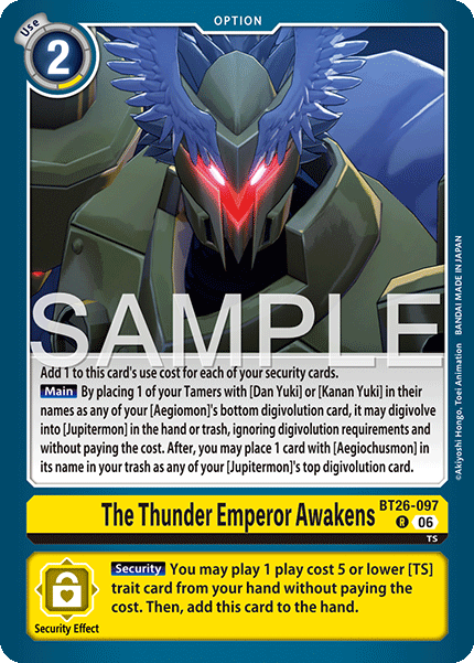 The Thunder Emperor Awakens, Timeless Bonds · BT26-097